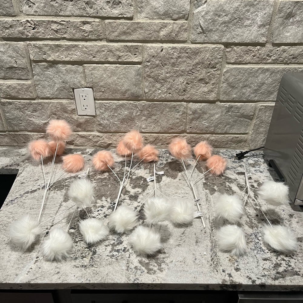 NEW Lot of Pier 1 Faux  Fur Tree Sprays